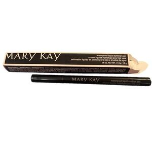 MARY KAY WATERPROOF LIQUID EYELINER PEN~INTENSE BLACK~141205~NIB~FULL SIZE!